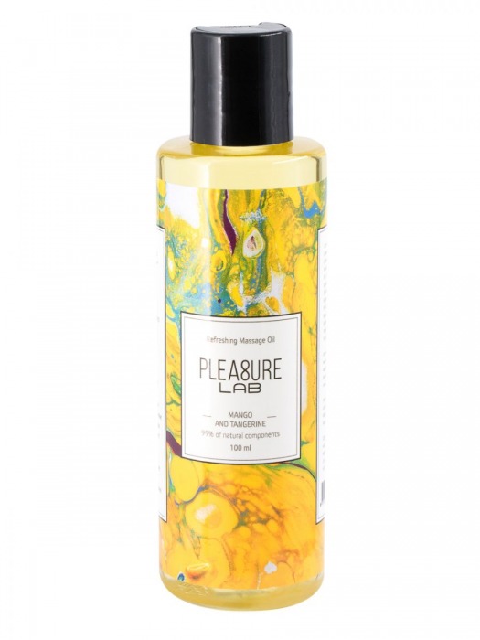 Массажное масло Pleasure Lab Refreshing с ароматом манго и мандарина - 100 мл. - Pleasure Lab - купить с доставкой в Новокуйбышевске
