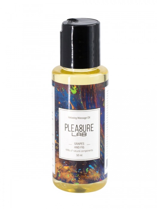Массажное масло Pleasure Lab Relaxing с ароматом винограда и инжира - 50 мл. - Pleasure Lab - купить с доставкой в Новокуйбышевске