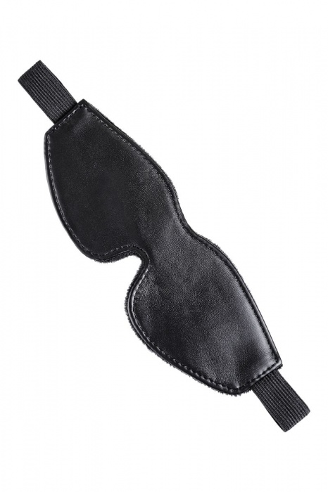 Черная маска Anonymo из искусственной кожи - ToyFa - купить с доставкой в Новокуйбышевске