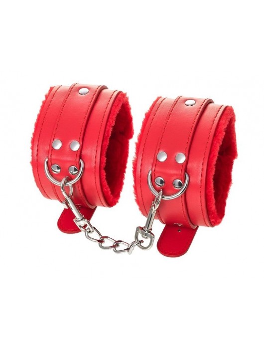 Красные оковы Anonymo из искусственной кожи - ToyFa - купить с доставкой в Новокуйбышевске