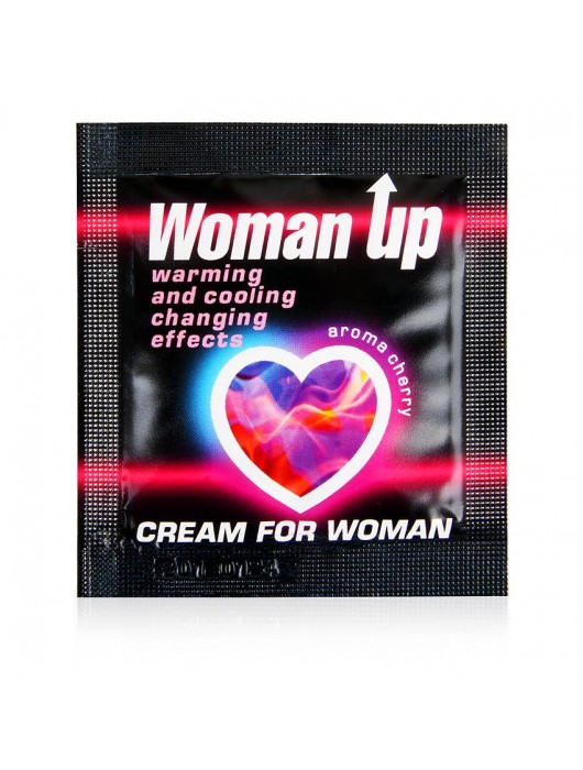 Возбуждающий крем для женщин с ароматом вишни Woman Up - 1,5 гр. - Биоритм - купить с доставкой в Новокуйбышевске