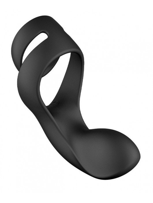 Черное эрекционное кольцо Benedict для стимуляции промежности - Svakom - в Новокуйбышевске купить с доставкой