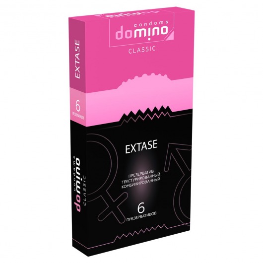 Презервативы с точками и рёбрышками DOMINO Classic Extase - 6 шт. - Domino - купить с доставкой в Новокуйбышевске