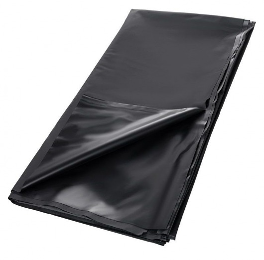Черная простыня для секса из ПВХ - 220 х 200 см. - ToyFa - купить с доставкой в Новокуйбышевске