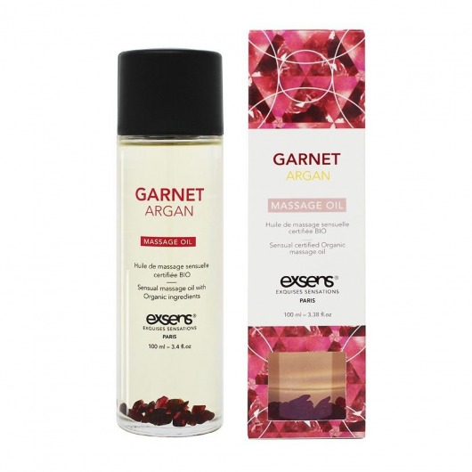 Органическое массажное масло GARNET ARGAN - 100 мл. - Exsens - купить с доставкой в Новокуйбышевске