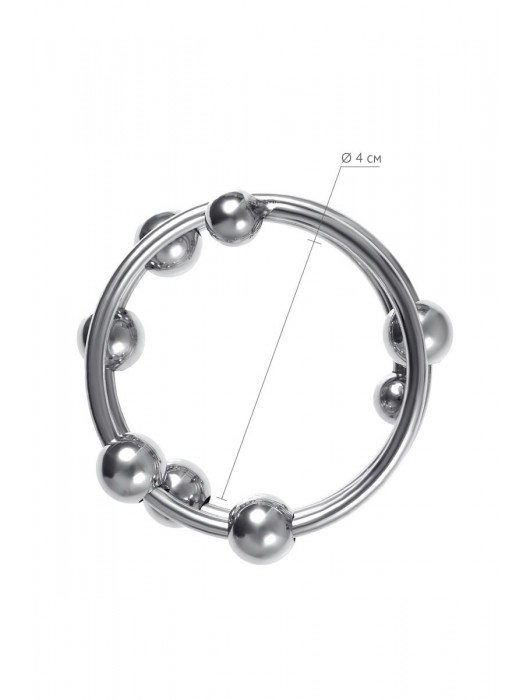 Большое металлическое кольцо под головку пениса - ToyFa - купить с доставкой в Новокуйбышевске