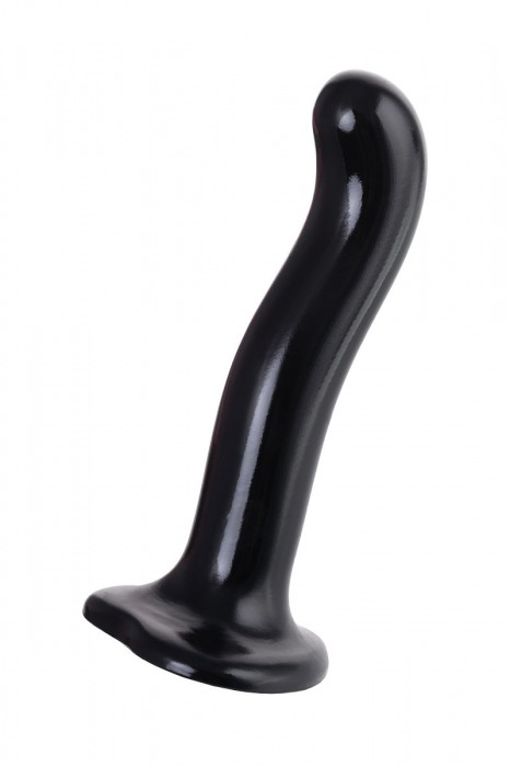 Черный стимулятор для пар P G-Spot Dildo Size M - 18 см. - Strap-on-me - в Новокуйбышевске купить с доставкой