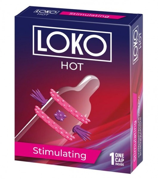 Стимулирующая насадка на пенис LOKO HOT с возбуждающим эффектом - Sitabella - в Новокуйбышевске купить с доставкой