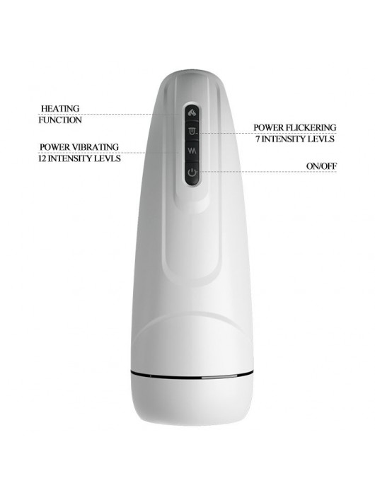 Вибромастурбатор Marissa с функцией нагрева и подвижным язычком - Baile - в Новокуйбышевске купить с доставкой