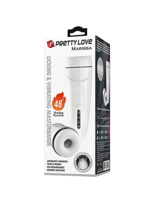 Вибромастурбатор Marissa с функцией нагрева и подвижным язычком - Baile - в Новокуйбышевске купить с доставкой