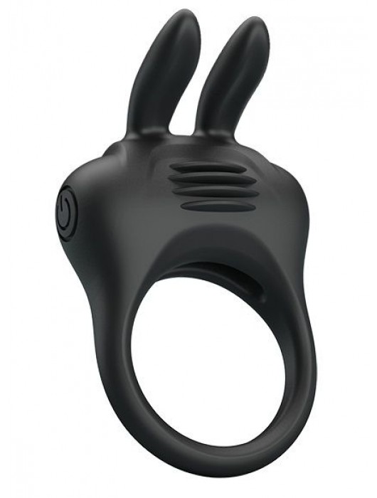 Черное эрекционное кольцо с вибрацией Davion - Baile - в Новокуйбышевске купить с доставкой