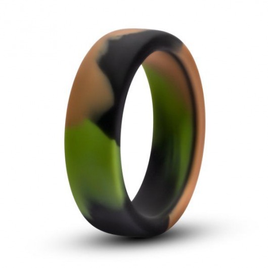 Эрекционное кольцо камуфляжной расцветки Silicone Camo Cock Ring - Blush Novelties - в Новокуйбышевске купить с доставкой