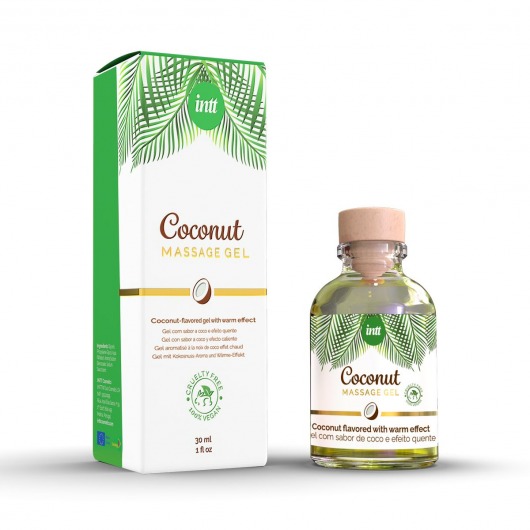 Массажный гель с ароматом кокоса Coconut - 30 мл. - INTT - купить с доставкой в Новокуйбышевске