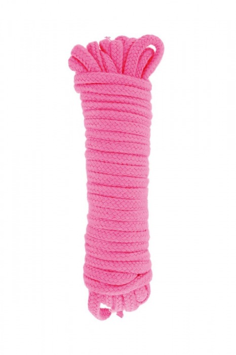 Розовая веревка для связывания Sweet Caress Rope - 10 метров - Sweet Caress - купить с доставкой в Новокуйбышевске
