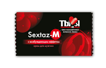 Возбуждающий крем Sextaz-M для мужчин в одноразовой упаковке - 1,5 гр. - Биоритм - купить с доставкой в Новокуйбышевске