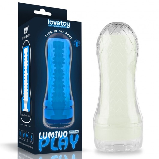 Светящийся в темноте мастурбатор Lumino Play Masturbator Ribbed - Lovetoy - в Новокуйбышевске купить с доставкой