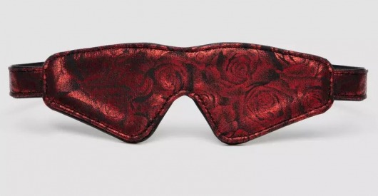 Двусторонняя красно-черная маска на глаза Reversible Faux Leather Blindfold - Fifty Shades of Grey - купить с доставкой в Новокуйбышевске