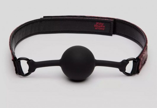 Кляп-шар на двусторонних ремешках Reversible Silicone Ball Gag - Fifty Shades of Grey - купить с доставкой в Новокуйбышевске