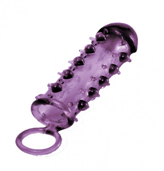 Закрытая фиолетовая насадка с пупырышками SAMURAI PENIS SLEEVE PURPLE - 14,5 см. - NMC - в Новокуйбышевске купить с доставкой