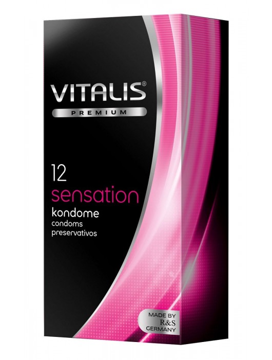 Презервативы VITALIS PREMIUM sensation с пупырышками и кольцами - 12 шт. - Vitalis - купить с доставкой в Новокуйбышевске
