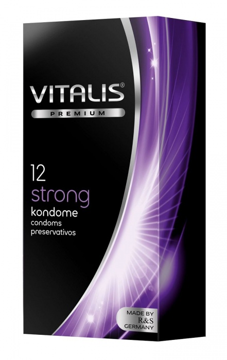 Презервативы с утолщённой стенкой VITALIS PREMIUM strong - 12 шт. - Vitalis - купить с доставкой в Новокуйбышевске