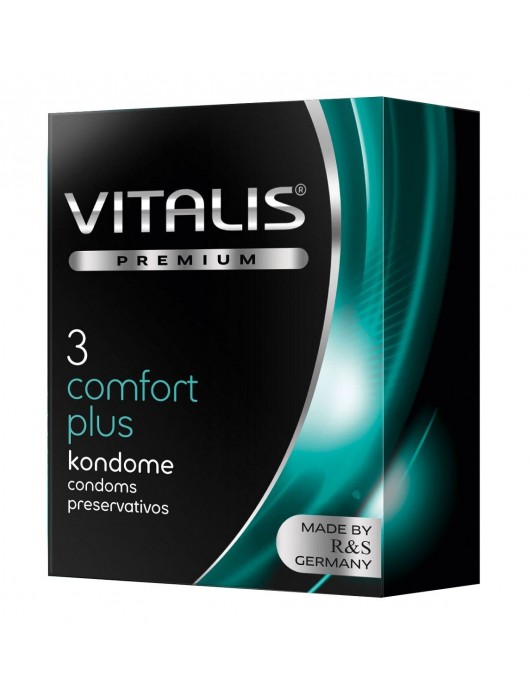 Контурные презервативы VITALIS PREMIUM comfort plus - 3 шт. - Vitalis - купить с доставкой в Новокуйбышевске