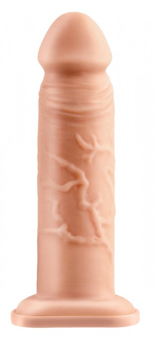 Телесный реалистичный фаллоимитатор с полостью Silicone Hollow Extension - 20 см. - Pipedream - купить с доставкой в Новокуйбышевске
