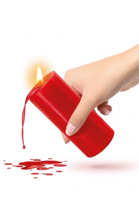 Красная низкотемпературная свеча для ваксплея - Fetish Tentation - купить с доставкой в Новокуйбышевске