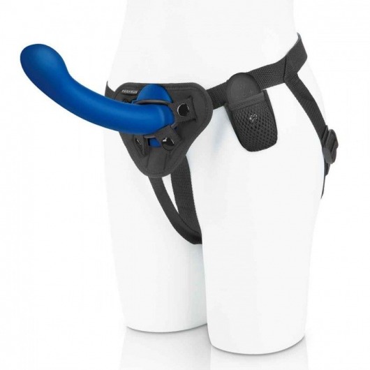 Синяя насадка Remote Control P-Spot G-Spot с черными трусиками - 20 см. - Pegasus - купить с доставкой в Новокуйбышевске