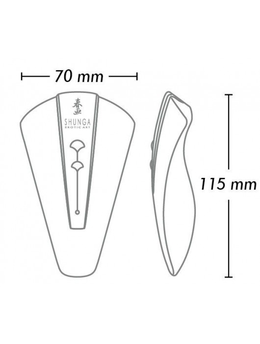 Малиновый клиторальный вибростимулятор OBI - Shunga