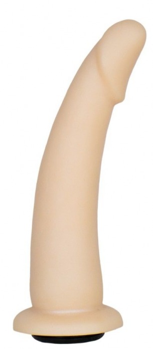 Телесная гладкая насадка-фаллоимитатор Harness - 17 см. - LOVETOY (А-Полимер) - купить с доставкой в Новокуйбышевске