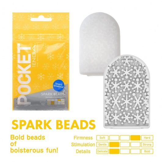 Карманный мастурбатор Spark Beads - Tenga - в Новокуйбышевске купить с доставкой