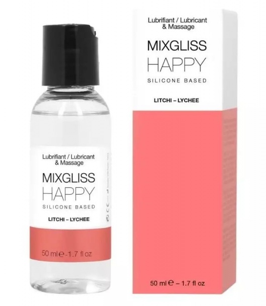 Смазка на силиконовой основе Mixgliss Happy - 50 мл. - Mixgliss - купить с доставкой в Новокуйбышевске