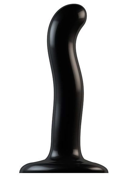 Черный фаллоимитатор-насадка Strap-On-Me P G spot Dildo size S - 16,4 см. - Strap-on-me - купить с доставкой в Новокуйбышевске