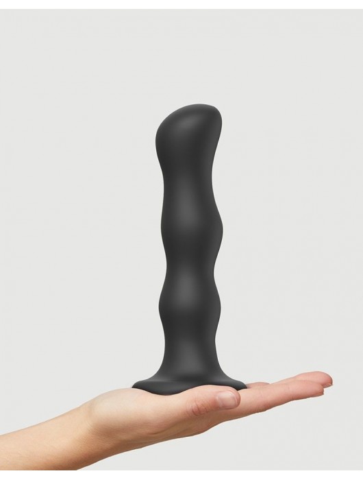 Черная насадка Strap-On-Me Dildo Geisha Balls size XL - Strap-on-me - купить с доставкой в Новокуйбышевске