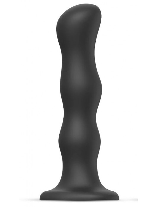 Черная насадка Strap-On-Me Dildo Geisha Balls size XL - Strap-on-me - купить с доставкой в Новокуйбышевске