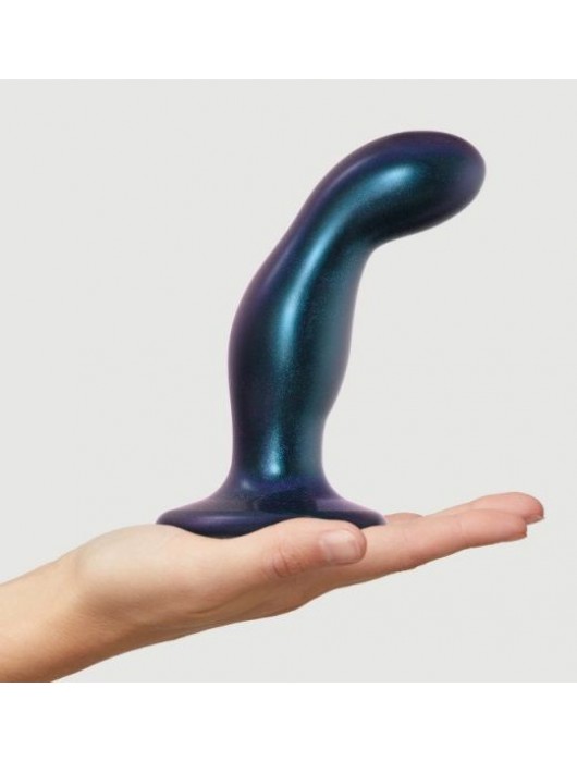 Темно-синяя насадка Strap-On-Me Dildo Plug Snaky size M - Strap-on-me - купить с доставкой в Новокуйбышевске