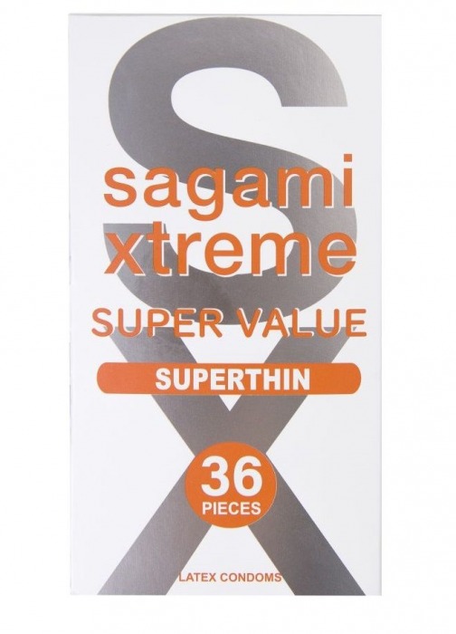 Ультратонкие презервативы Sagami Xtreme Superthin - 36 шт. - Sagami - купить с доставкой в Новокуйбышевске