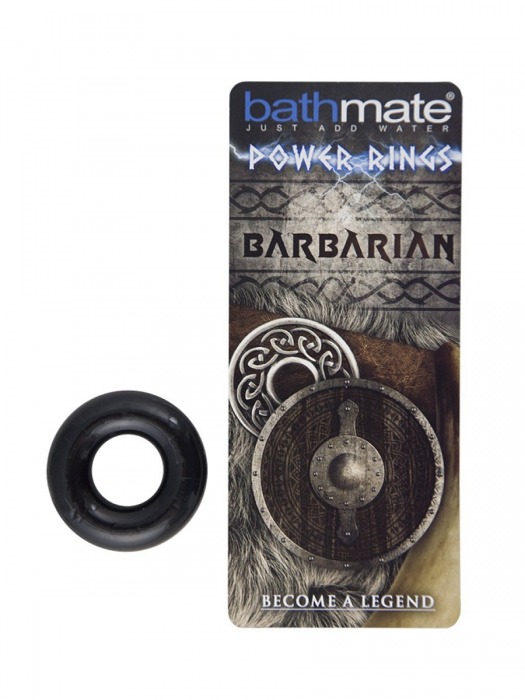 Чёрное эрекционное кольцо Barbarian - Bathmate - в Новокуйбышевске купить с доставкой