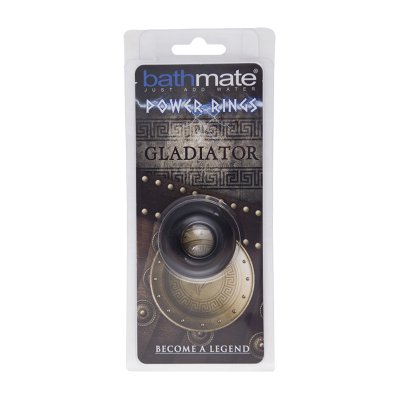 Чёрное эрекционное кольцо Gladiator - Bathmate - в Новокуйбышевске купить с доставкой