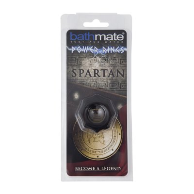Чёрное эрекционное кольцо Spartan - Bathmate - в Новокуйбышевске купить с доставкой