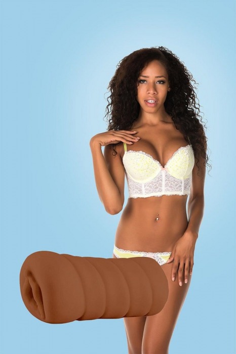 Коричневый мастурбатор-вагина BRIANNA - Dream Toys - в Новокуйбышевске купить с доставкой