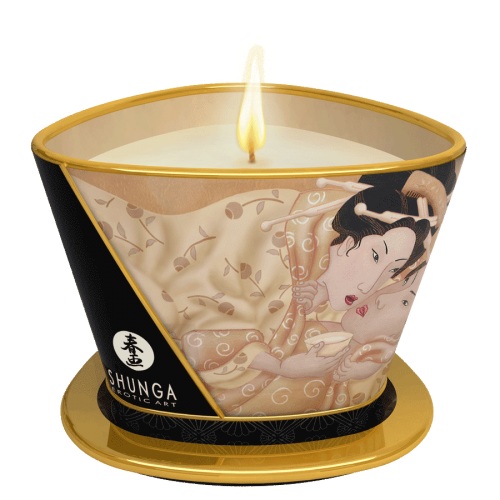 Массажная свеча Vanilla Fetish с ароматом ванили - 170 мл. - Shunga - купить с доставкой в Новокуйбышевске