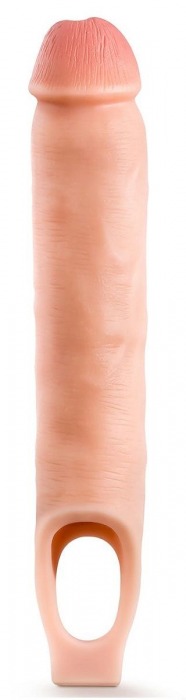 Телесная насадка-удлинитель 11.5 Inch Silicone Cock Sheath Penis Extender - 29,2 см. - Blush Novelties - в Новокуйбышевске купить с доставкой