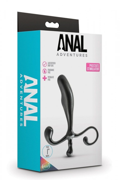 Черный стимулятор простаты Prostate Stimulator - 12,7 см. - Blush Novelties - в Новокуйбышевске купить с доставкой