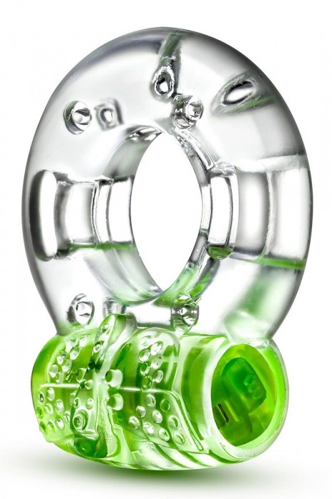 Зеленое эрекционное виброкольцо Arouser Vibrating C-Ring - Blush Novelties - в Новокуйбышевске купить с доставкой