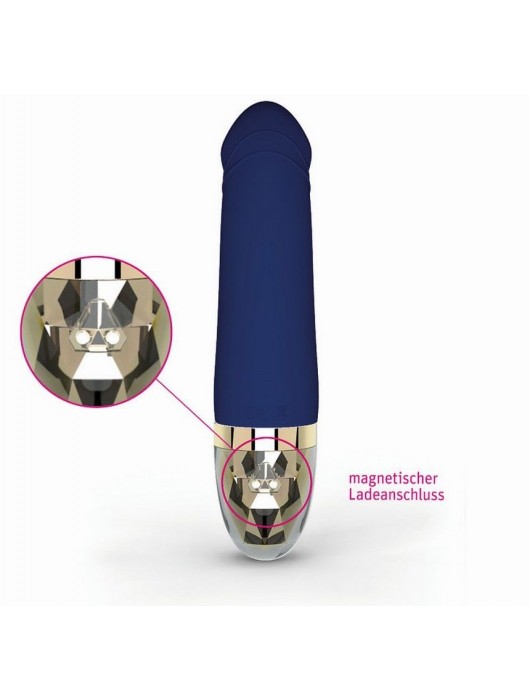 Синий вибратор для G-точки Real Deal Neal - 16,5 см. - MyStim