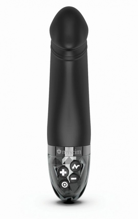Черный вибратор с электростимуляцией Real Deal Neal - 16,5 см. - MyStim - купить с доставкой в Новокуйбышевске