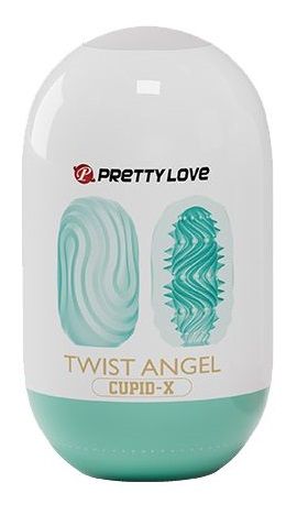 Бирюзовый мастурбатор-яйцо Twist Angel - Baile - в Новокуйбышевске купить с доставкой