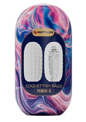 Мастурбатор в форме яйца Coquettish Balls - Baile - в Новокуйбышевске купить с доставкой